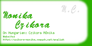 monika czikora business card